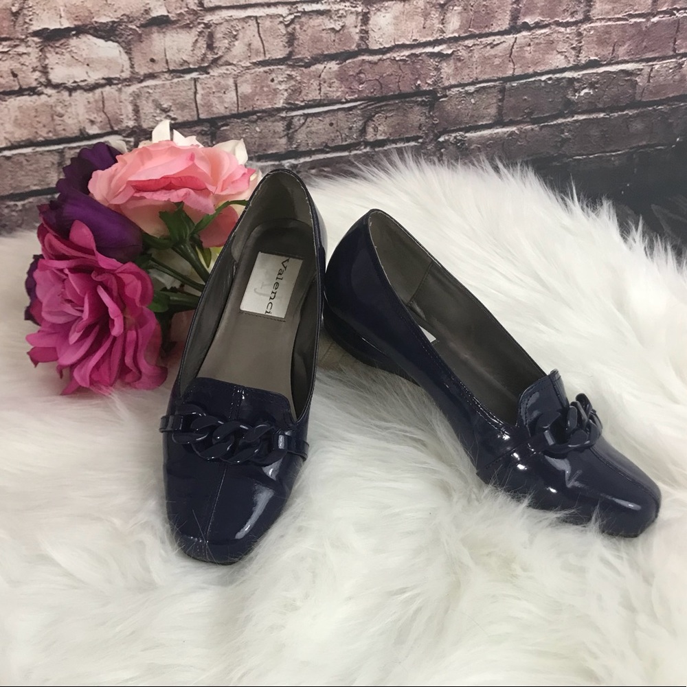 AJ Valenci Blue Shoes with Chain